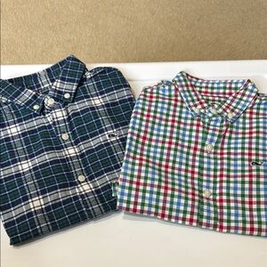 Boy’s Kids Plaid Shirts - Blue and Multicolor